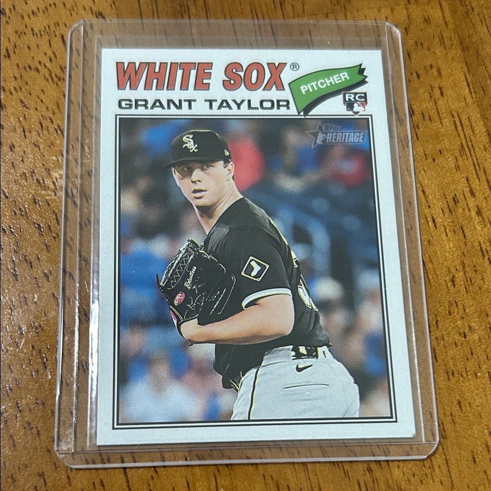 Topps Chicago White Sox Grant Taylor Rookie Baseball Card